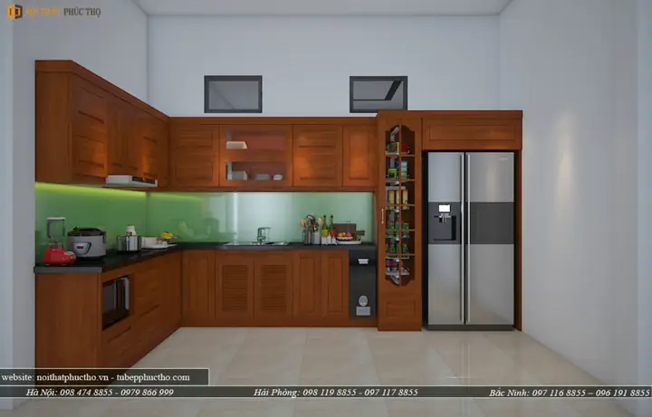 Tủ Bếp Gỗ Sồi Mỹ Đỏ Tự Nhiên – Nội Thất Phúc Thọ Hoàn Thiện Tại Nhà Cô Hương, Vĩnh Yên, Vĩnh Phúc Tủ Bếp Gỗ Sồi Mỹ Đỏ Tự Nhiên – Nội Thất Phúc Thọ Hoàn Thiện Tại Nhà Cô Hương, Vĩnh Yên, Vĩnh Phúc