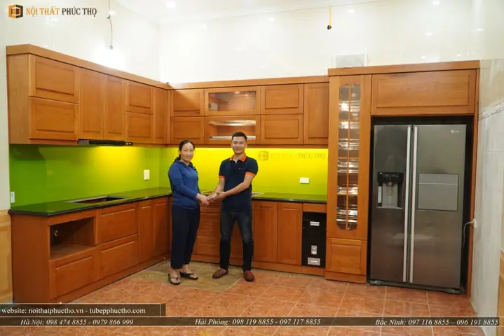 Tủ Bếp Gỗ Sồi Mỹ Đỏ Tự Nhiên – Nội Thất Phúc Thọ Hoàn Thiện Tại Nhà Cô Hương, Vĩnh Yên, Vĩnh Phúc Tủ Bếp Gỗ Sồi Mỹ Đỏ Tự Nhiên – Nội Thất Phúc Thọ Hoàn Thiện Tại Nhà Cô Hương, Vĩnh Yên, Vĩnh Phúc