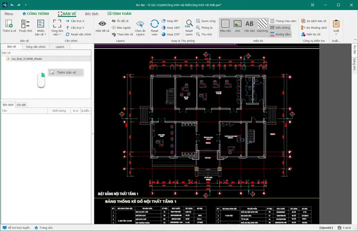 Bóc Tách Khối Lượng Nội Thất Bằng Phần Mềm Qs Crystal Bóc Tách Khối Lượng Nội Thất Bằng Phần Mềm Qs Crystal