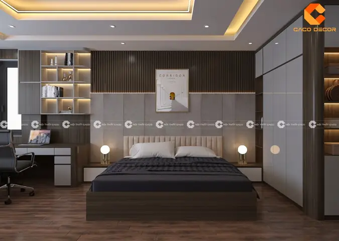Phòng Ngủ Cao Cấp Phong Cách Hiện Đại Với Nội Thất Thông Minh