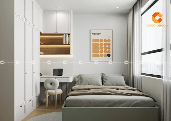 Phòng Ngủ Cao Cấp Phong Cách Hiện Đại Với Nội Thất Thông Minh