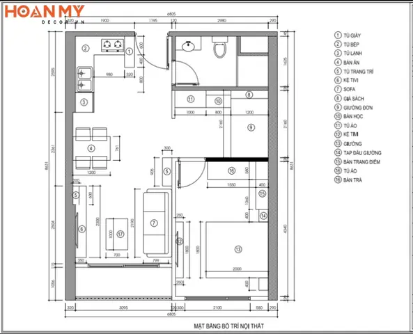 Bản Vẽ Bố Trí Mặt Bằng Sàn