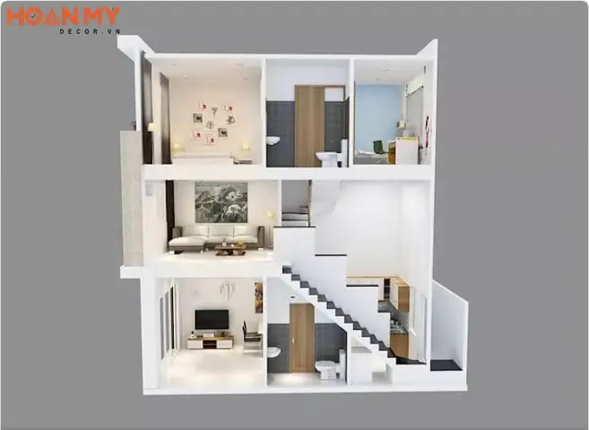 Cách Đọc Bản Vẽ Nội Thất: Bản Vẽ Mặt Cắt