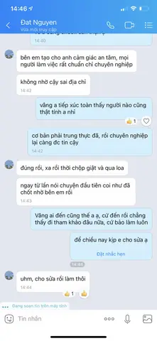 ♥ Feedback Quý Giá Từ Một Khách Hàng Rất Kỹ Tính Dành Cho Lê Gia ♥ Feedback Quý Giá Từ Một Khách Hàng Rất Kỹ Tính Dành Cho Lê Gia