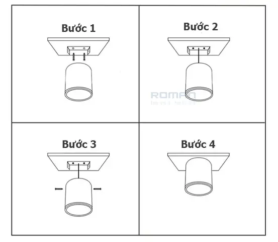 Hướng Dẫn Lắp Đặt Đèn Downlight Nổi