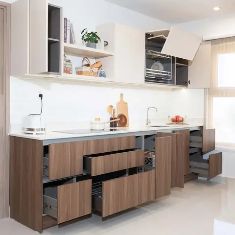 1/ Vật Liệu Tủ Bếp