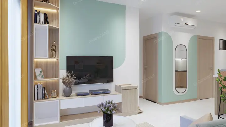 Thiết Kế Mẫu Nội Thất Căn Hộ 1 Phòng Ngủ Đẹp Cho Dự Án Bcons Plaza – Bình Dương
