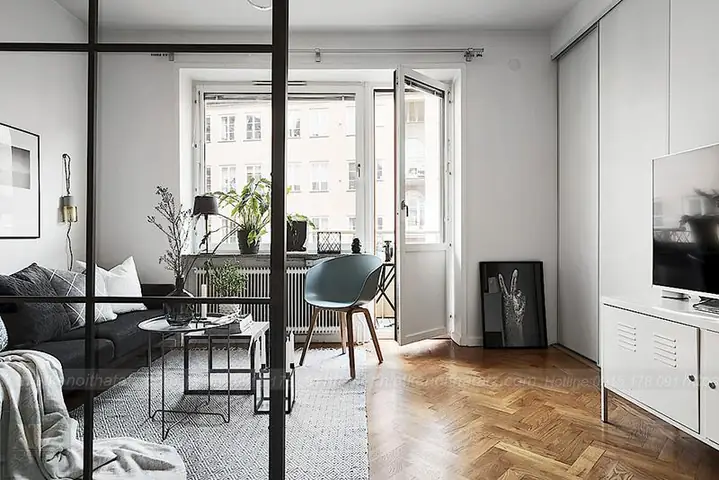 Thiết Kế Không Gian Và Nội Thất Phòng Khách Chung Cư 37m2