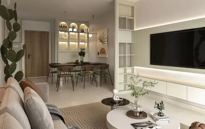 Nội Thất Cơ Bản Căn Hộ Chung Cư Cho Phòng Khách