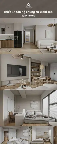 Mẫu Thiết Kế Căn Hộ Chung Cư Theo Phong Cách Wabi-sabi