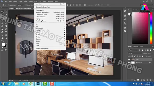 Thiết Kế Nội Thất Ban Đêm Bằng Photoshop