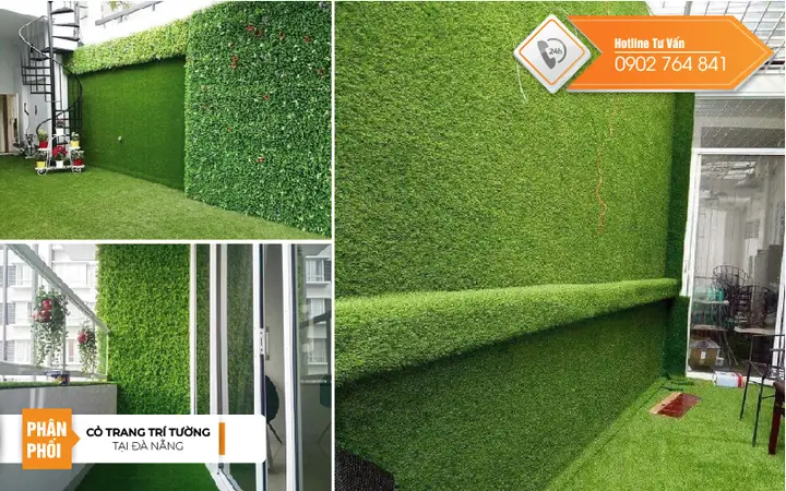 Các Mẫu Cỏ Nhựa Trang Trí Tường Phổ Biến Tại Đà Nẵng.