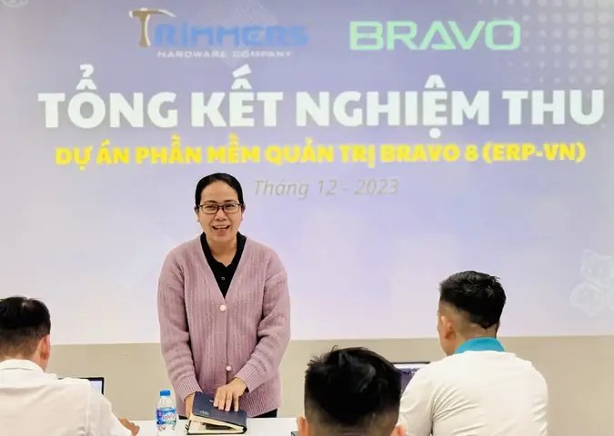 Lễ Tổng Kết Dự Án Phần Mềm Quản Trị Bravo Erp Tại Trimmers Việt Nam