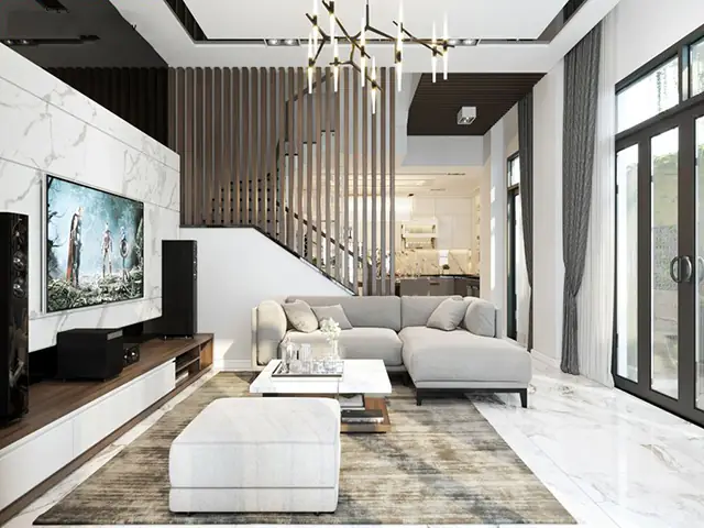 Mẫu Thiết Kế Nội Thất Phòng Khách Hiện Đại