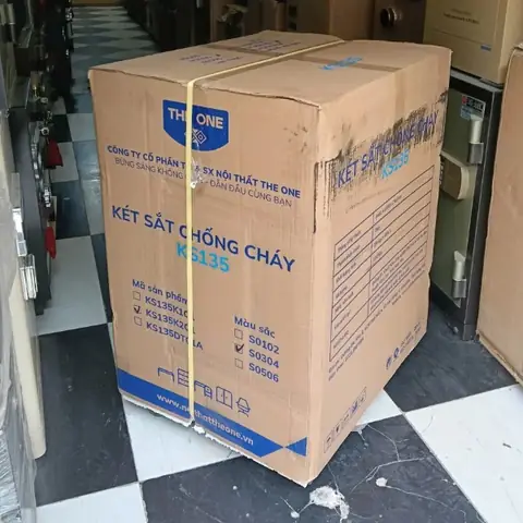 Thực Tế Két Sắt Hòa Phát Ks135k2c1 Mới Nguyên Hộp Chuyển Đổi Thành Két Sắt Theone