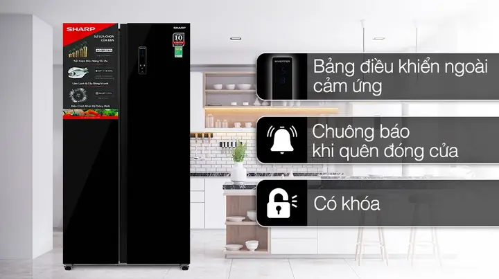 Tủ Lạnh Sharp Inverter Side By Side 600 Lít Sj-sbxp600v-ds