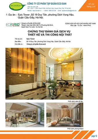 Dá»± Ã¡n Epic Tower Hã Ná»i