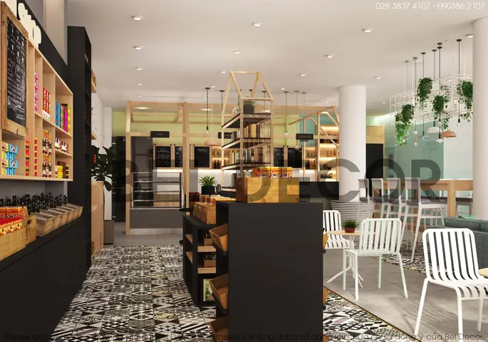 Thiết Kế Nội Thất｜quán Cafe Kiêm Siêu Thị Tiện Lợi Cực Chất