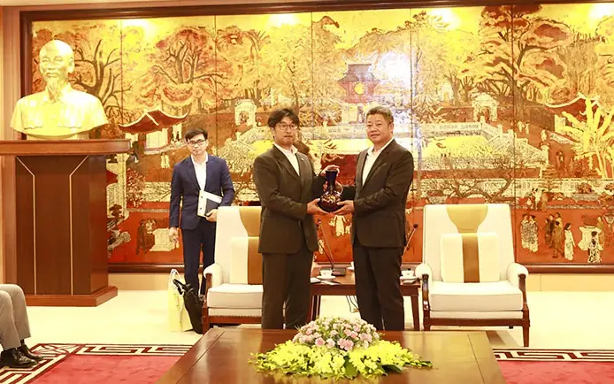 '''phó Chủ Tịch Ubnd Thành Phố Nguyễn Mạnh Quyền Tiếp Lãnh Đạo Tập Đoàn Kioxia (nhật Bản) ''' '''phó Chủ Tịch Ubnd Thành Phố Nguyễn Mạnh Quyền Tiếp Lãnh Đạo Tập Đoàn Kioxia (nhật Bản) '''