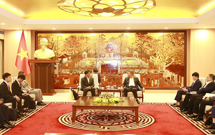 Phó Chủ Tịch Ubnd Thành Phố Nguyễn Mạnh Quyền Tiếp Lãnh Đạo Tập Đoàn Kioxia (nhật Bản)- Ảnh 1. Phó Chủ Tịch Ubnd Thành Phố Nguyễn Mạnh Quyền Tiếp Lãnh Đạo Tập Đoàn Kioxia (nhật Bản)- Ảnh 1.