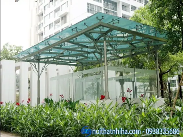 Biện Pháp Thi Công Mái Kính Chân Nhện
