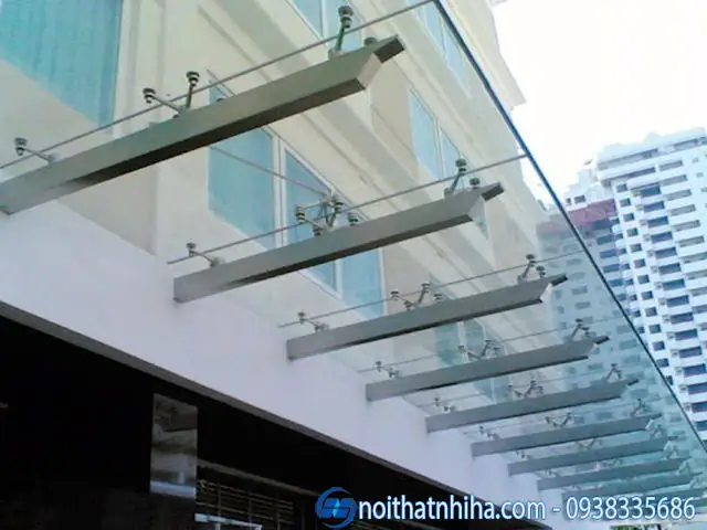 Bảng Báo Giá Thi Công Mái Kính Cường Lực Chân Nhện