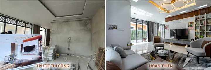 Thi Công Nội Thất Theo Bản Vẽ Thiết Kế Đã Có Sẵn