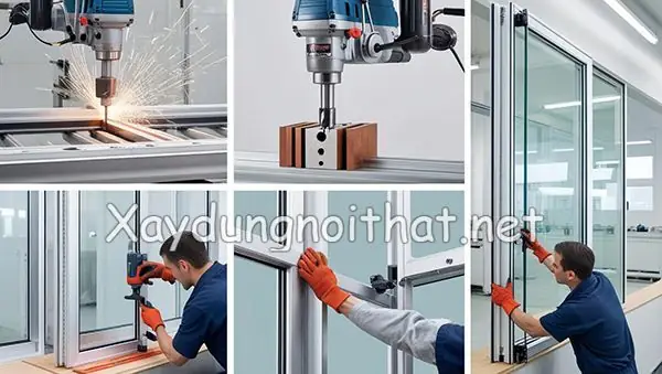 Gia Công Lắp Đặt Cửa Nhôm Kính Gia Công Lắp Đặt Cửa Nhôm Kính