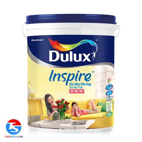 Dulux Inspire Nội Thất Sắc Màu Bền Đẹp Bề Mặt Mờ - 39a