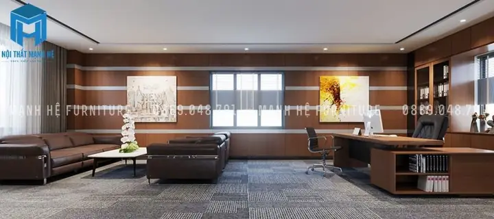 Thiết Kế Nội Thất Văn Phòng Làm Việc Giám Đốc