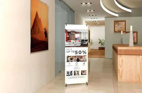 Tổng Hợp Mẫu Standee Nội Thất Ấn Tượng, Quảng Cáo Nổi Bật Nhất