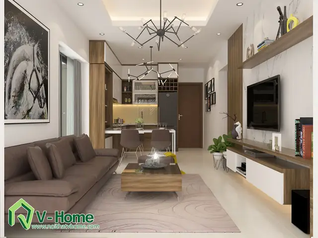 Thiết Kế Phòng Khách Tập Thể Nguyễn Công Trứ