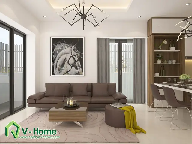 Thiết Kế Phòng Khách Tập Thể Nguyễn Công Trứ