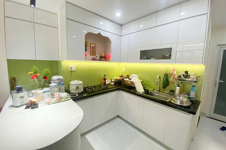 Thiết Kế Thi Công Tủ Bếp Gỗ Mdf Đà Nẵng - A.hùng - Q.liên Chiểu