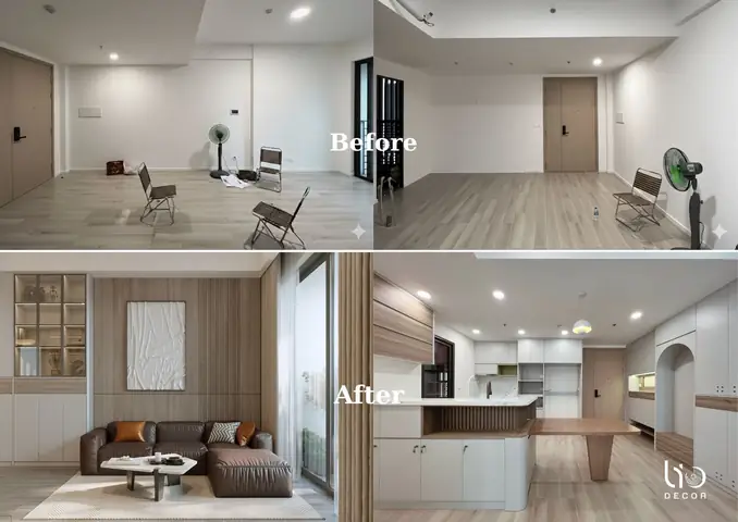 Thiết Kế Nội Thất Căn Hộ Masteri Lumière Vinhomes Grand Park 2pn | Lio Decor – Tối Ưu Công Năng, Sang Trọng Hiện Đại