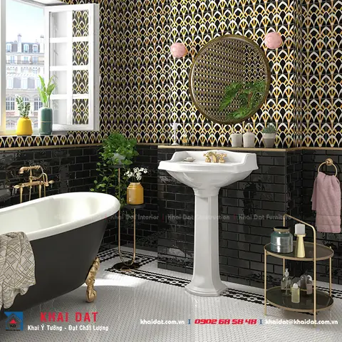 Phòng Tắm Đẹp Theo Phong Cách Art Deco