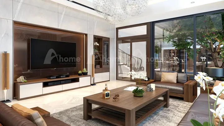 Mẫu Thiết Kế Nội Thất Hiện Đại Cao Cấp Gỗ Óc Chó