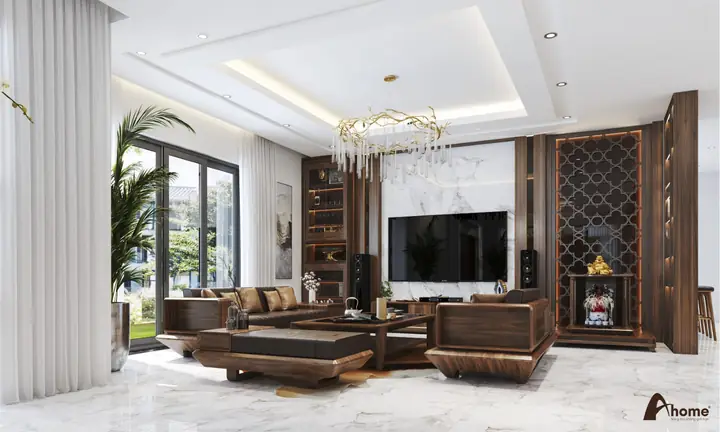 Thiết Kế Nội Thất Gỗ Óc Chó Sang Trọng Tại Quảng Ninh