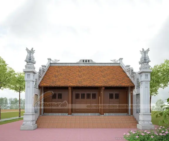 Thiết Kế Nhà Thờ Họ 52m2