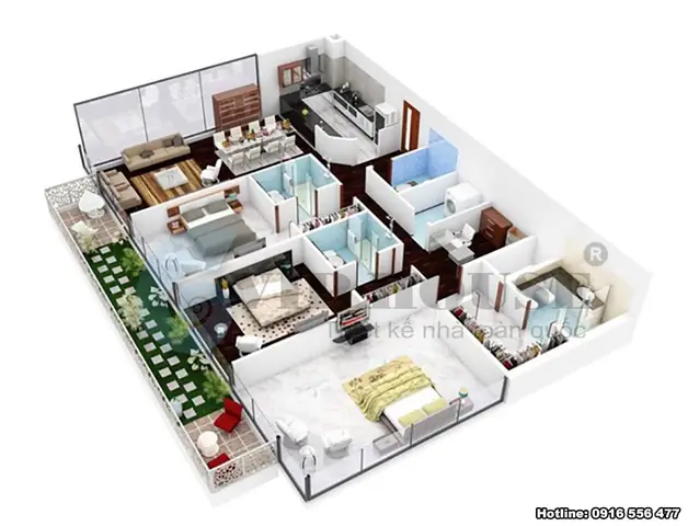 Bản Vẽ Thiết Kế Nội Thất Nhà Phố