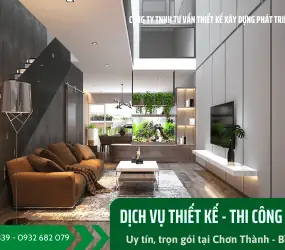 Đơn Vị Thiết Kế Thi Công Xây Dựng Công Trình Biệt Thự Trọn Gói Uy Tín Bình Phước