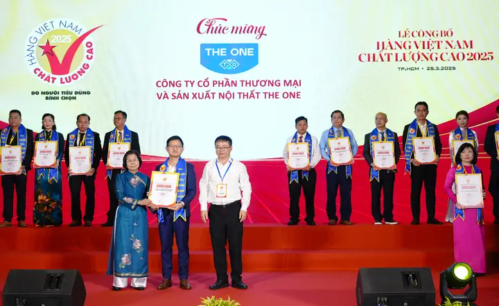 Nội Thất The One Được Vinh Danh Hàng Việt Nam Chất Lượng Cao 2025 – Khẳng Định Vị Thế Số 1 Ngành Nội Thất Văn Phòng, Công Trình Nội Thất The One Được Vinh Danh Hàng Việt Nam Chất Lượng Cao 2025 – Khẳng Định Vị Thế Số 1 Ngành Nội Thất Văn Phòng, Công Trình