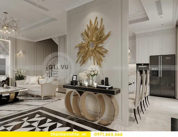 Nội Thất Biệt Thự Hải Âu Với Phòng Khách Bếp Nội Thất Biệt Thự Hải Âu Với Phòng Khách Bếp