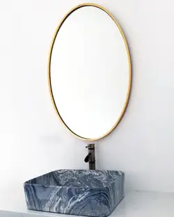 Gương Treo Tường Vành Thép Ống 057
