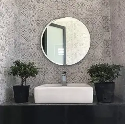 Gương Treo Tường Trơn Elip Mài Vát Cạnh...