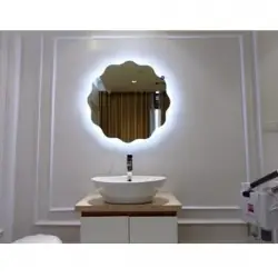 Gương Treo Tường Vành Thép Đen 052