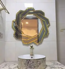 Gương Treo Tường Khung Inox Bo 2 Đầu 094
