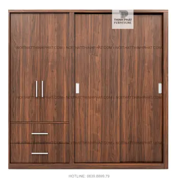 Tủ Quần Áo Gỗ Công Nghiệp 5 Cửa Mở Hiện Đại 2m X 2m Tqa29