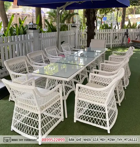 Kích Thước Bàn Ghế Nhựa Giả Mây Mt2a122: