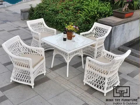 Kích Thước Bàn Ghế Nhựa Giả Mây Mt2a122: